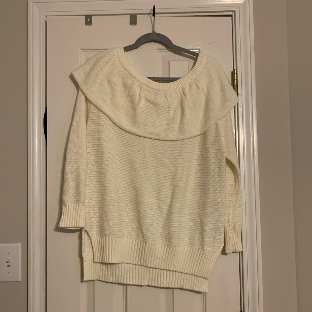 Off the shoulder sweater